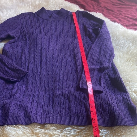 Lands end cable knit sweater size M - Picture 6 of 9